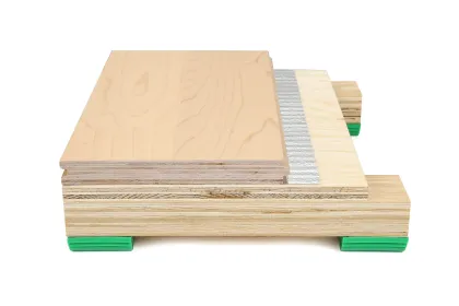 Print Wood Grain Birch Solid Wood Multi-layer floor