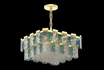 Modern Art Deco Living Room Style Crystal Chandelier