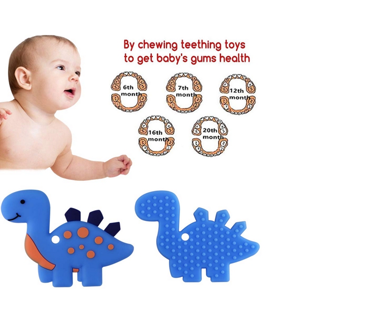 Food Grade Silicone Animal Teether for Baby Toy