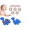 Lebensmittelqualität Silikon Tier Beißring für Babyspielzeug