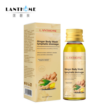 Gel da bagno per doccia allo zenzero di Lanthome: lavaggio del corpo antigariale e calda con olio naturale allo zenzero per nutrimento