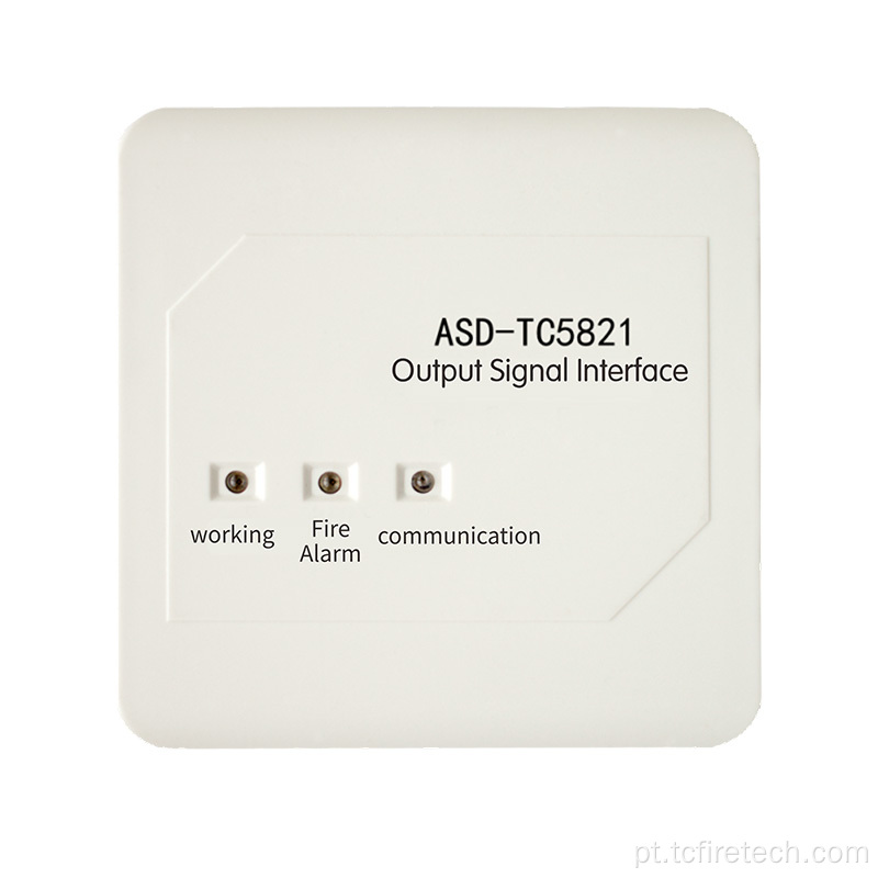 Interface de sinal de saída ASD-TC5821 para sistema de alarme de incêndio
