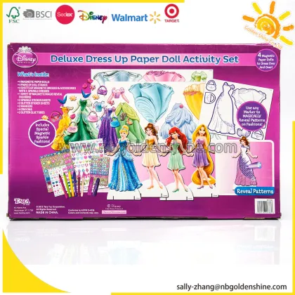 Princess Deluxe Dress Up Paper Doll Activity Set