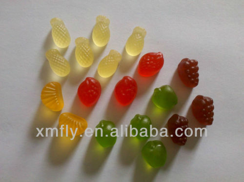 multi shape fruit gummy candy with vitamin