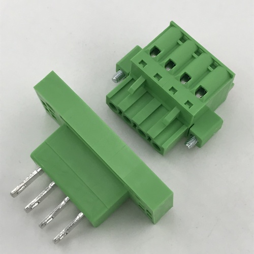 male and female plug panel mount terminal block