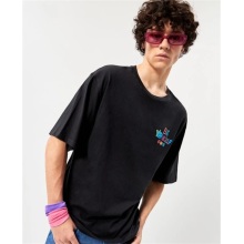 Custom Logo Loose Dropped Shoulder Solid Color T-Shirt