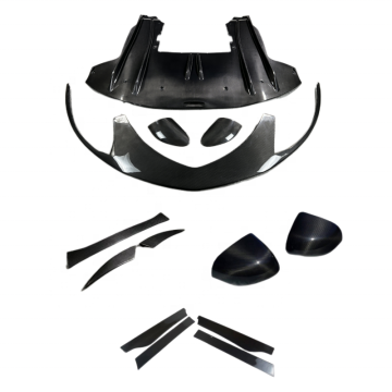 Kit per il corpo in fibra in fibra di carbonio a secco a secco di alta qualità per McLaren GT: stile di miglioramento e prestazioni con labbro anteriore personalizzato, gonna laterale, diffusore, spoiler e accessori per sfiato a specchio
