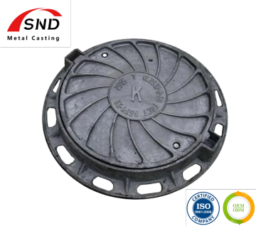 China Ductile Iron Manhole Cover and Frames Square and Round Shape D400