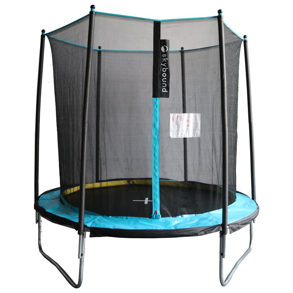 Trampoline extérieure 8 pieds pour enfants bleu