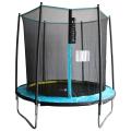 Utomhus trampolin 8ft för barn skyblue