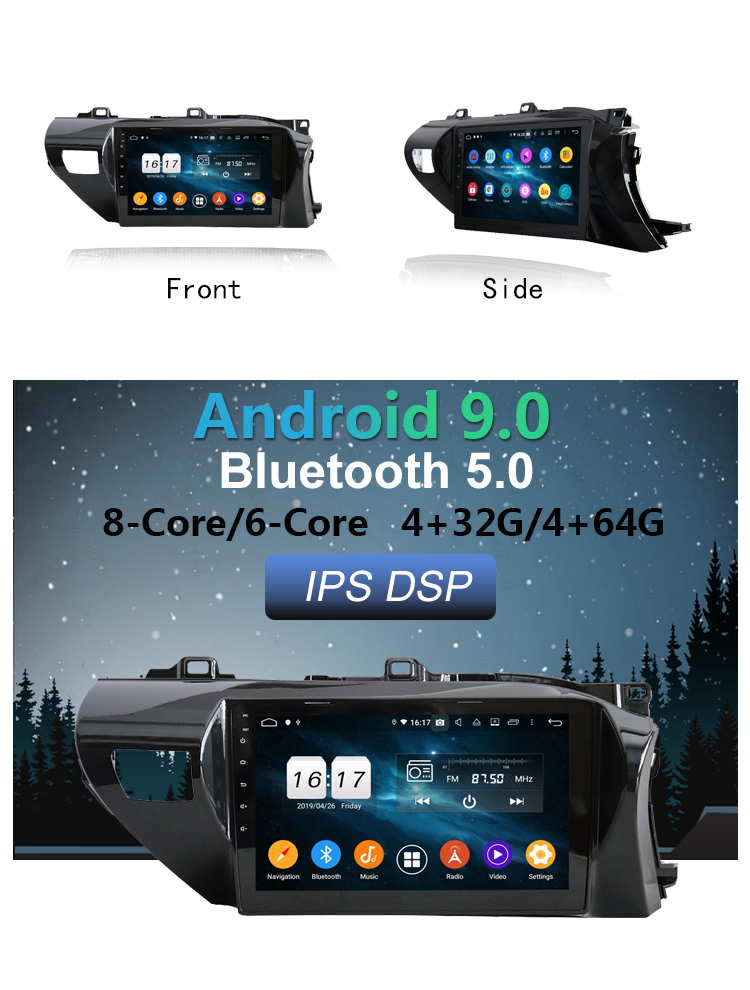 ANDROID CAR SCREEN for Hilux 2017