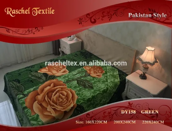 100% Polyester india market 2ply 4.5kg thick royal soft blanket