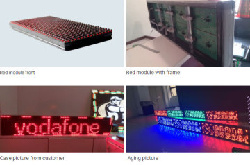 outdoor red color advertising P10 led moduels