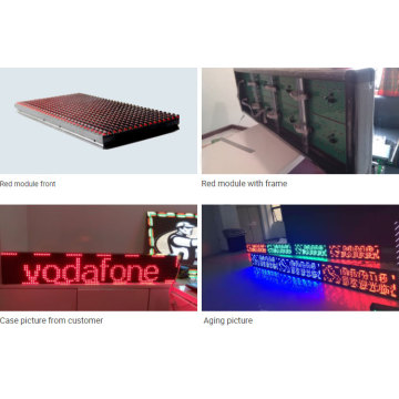 outdoor red color advertising P10 led moduels