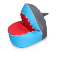 Saco de feijão de tubarão azul em tecido de poliéster 600D