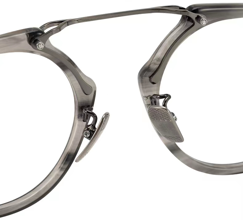 acetate titanium big circle designer optical glasses