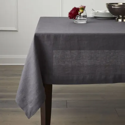 Linen cotton blend table cloth