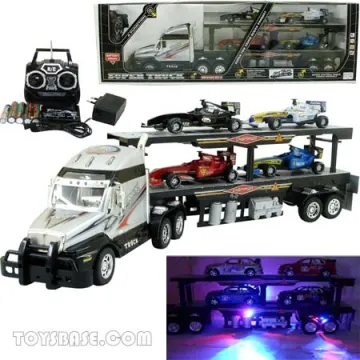 R C Toys (R/C Toys), R C Car (R/C Car,RC Car): R/C Container Truck with 14 Lights,Music RCC68385