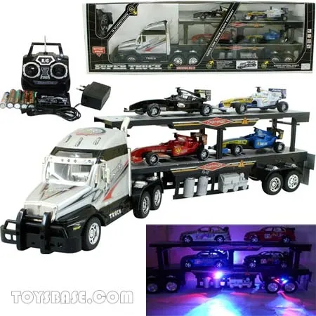 R C Toys (R/C Toys), R C Car (R/C Car,RC Car): R/C Container Truck with 14 Lights,Music RCC68385