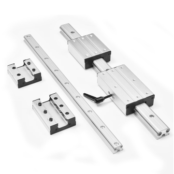 Wholesale Aluminum Heavy-duty External Dual-axis Linear Guide LGD12 with Locking Slider (2-10 Wheels)