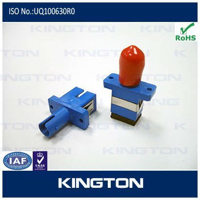 Hybird SC-FC Flange Type SP Metal Fiber Optic Adapter