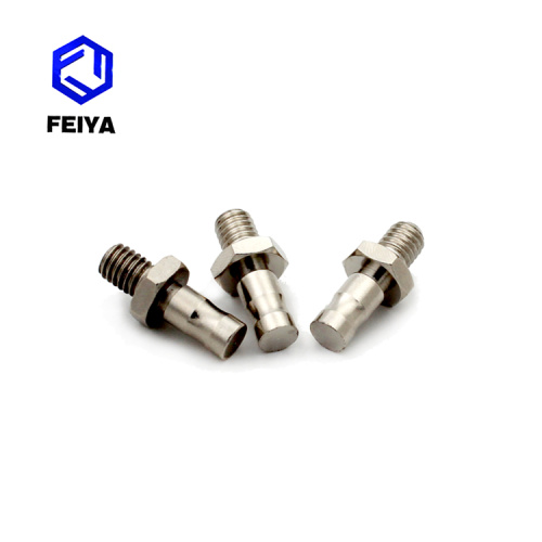 Șurub hexagonal din alamă non-standard cu orificiu cu canelură