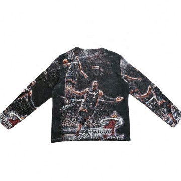 Best Quality Men's Full Cotton Crewneck Tapestry Pullover Sweater