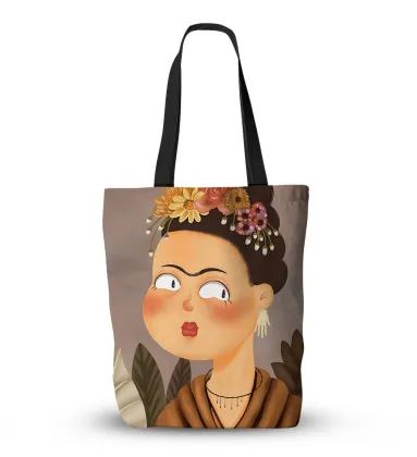 Van Gogh and Monet Oil Painting Canvas Tote Bag