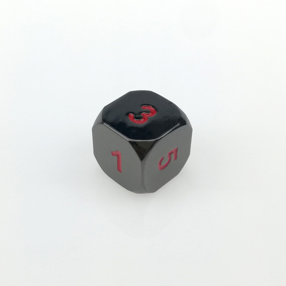 Rollooo 6 Sided Dice Single Metal d6