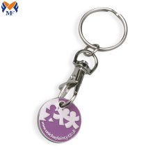 Luxury Gift Metal Customized Trolley Coin Keychain