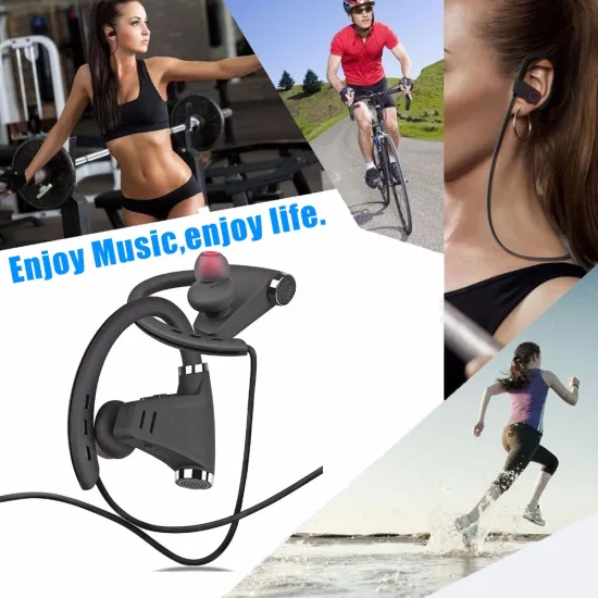 Light-weight Bluetooth Headphones, Newest Bluetooth 4.1 Sport HD Stereo Headset In-ear Earbuds handfree Earphones with Flexibl