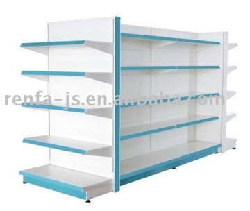 heavy duty plain backpanel supermarket shelving( 40*80upright)