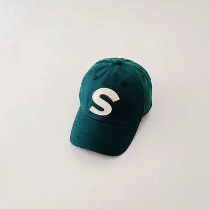 Spring and Summer Sunshade S Letter Children's Baseball Cap