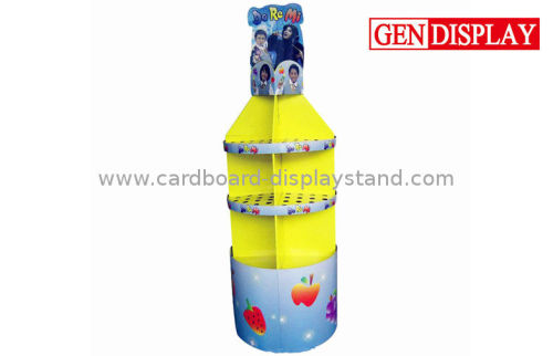 Corrugated Pos Beverage Display Racks For Carbonated Drinks