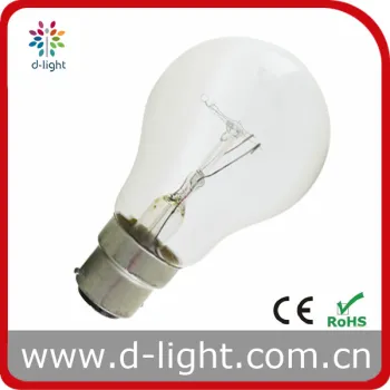 A55 B22 75W 100W High Watts Incandescent Bulb
