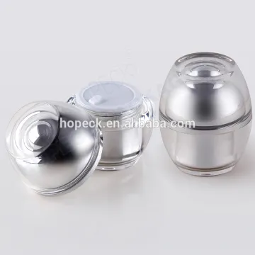 egg shape acrylic cream jar