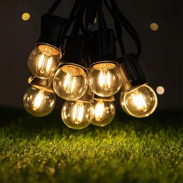 Connectable G40 LED Outdoor Street Garland with Waterproof Gazebo and Christmas Festoon Lighting Decor