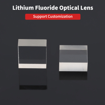 Lensa Jendela Optik LiF Persegi Kemurnian Tinggi 15x15x6mm