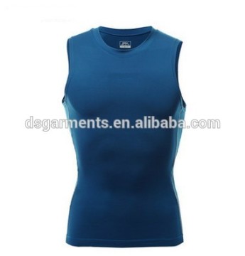 Men's wholesale fitness compression vest/quick vest