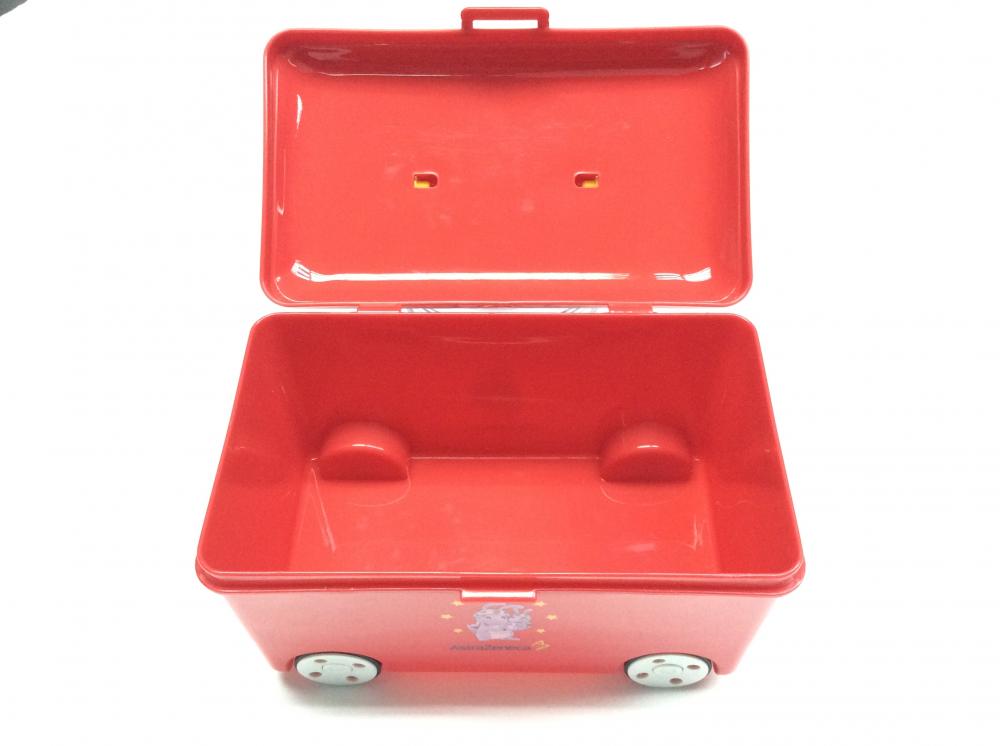 Plastic bus-shape storage box