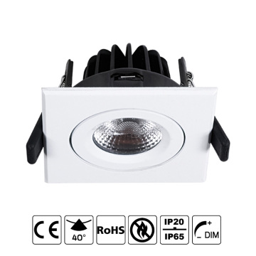 Square downlight tilt COB led