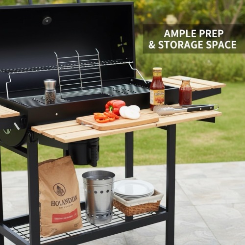 คงความอร่อยของเนื้อย่างด้วยเตาถ่านด้วยตะแกรงเก็บความร้อน