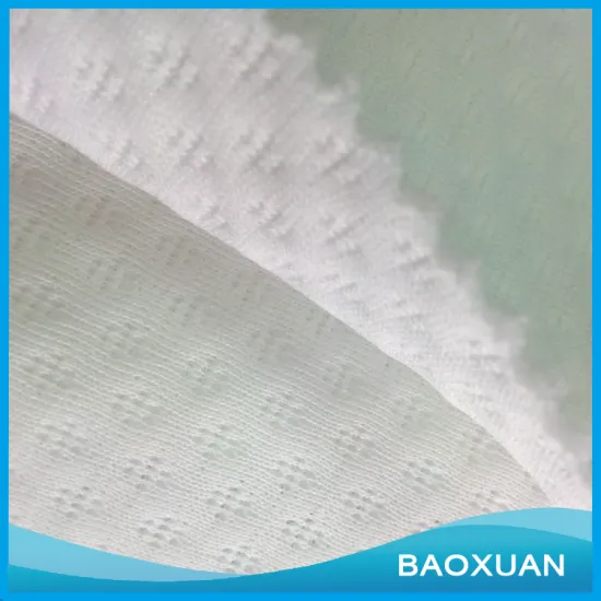 100%polyester 30S spun +288F 173gsm sandwich jacquard fabric