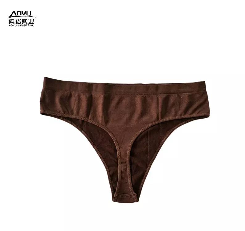 Logo personnalisé Dames String Panties Soupre sans couture