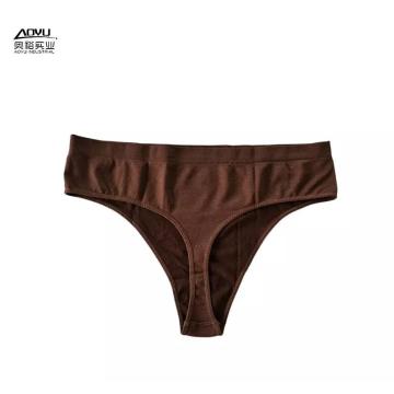 Custom LOGO ladies Thong Panties Breathable Thong Panties Seamless Soft Thong For Women