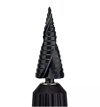 Good quality 4-32mm Triangle Spiral Step Conical Cone HSS Hex Shank Hyper Stepped Drill Bits for metal