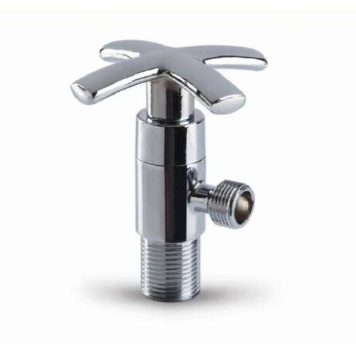 Ninety degree square handle two-way angle valve