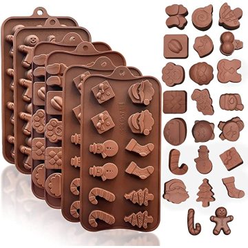 Stampi di cioccolato e caramelle in silicone di Natale
