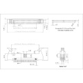 1,27*2,54 mm Doppelzeile Latch/Ejector Header Dip 180 ° -Typ