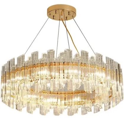 Crystal chandelier for luxurious living room lighting